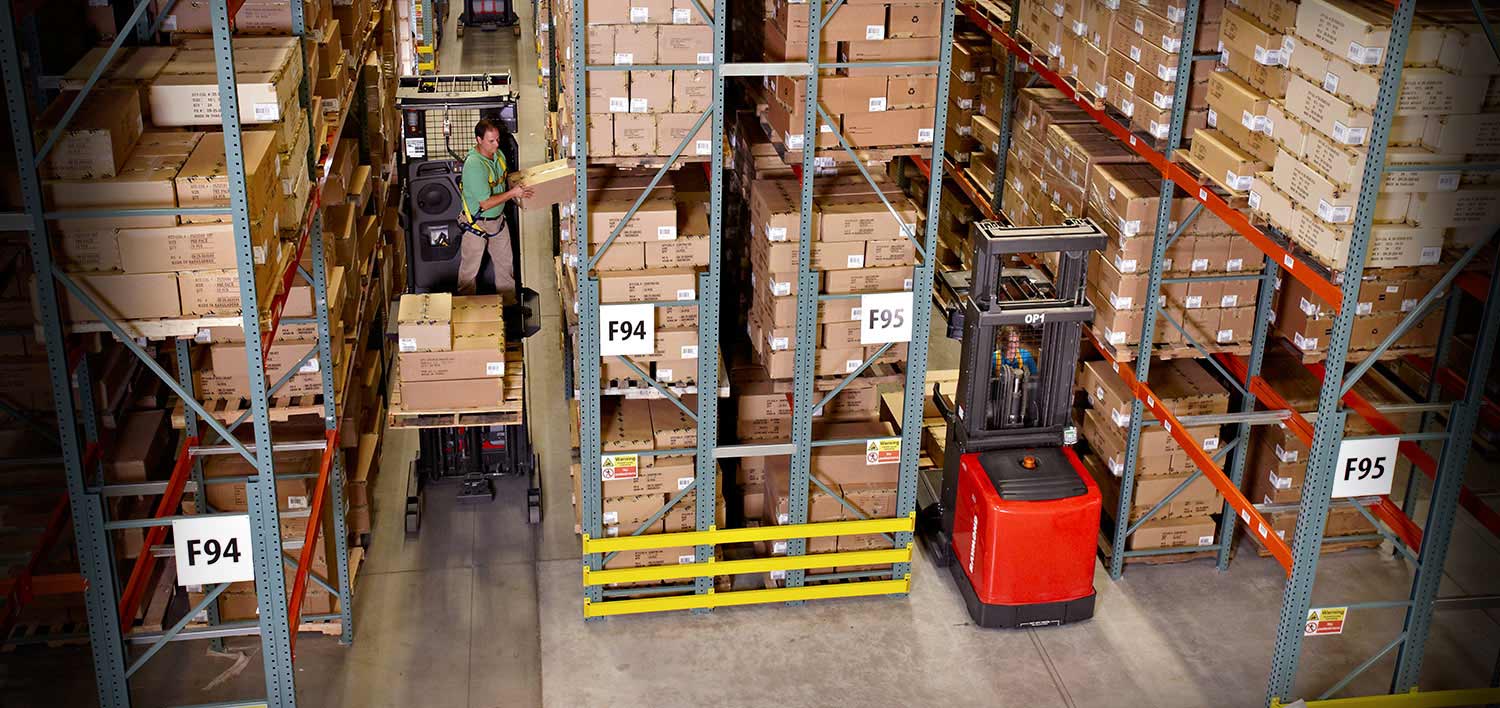 Raymond Swing Reach Trucks and Very Narrow Aisle Solutions